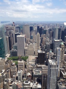 Výhled na na New York z Rockefellerova centra