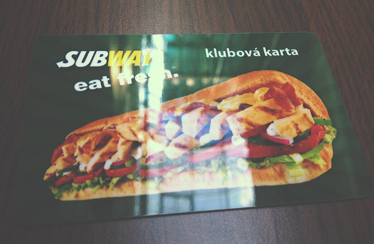 Věrnostní karta Subway